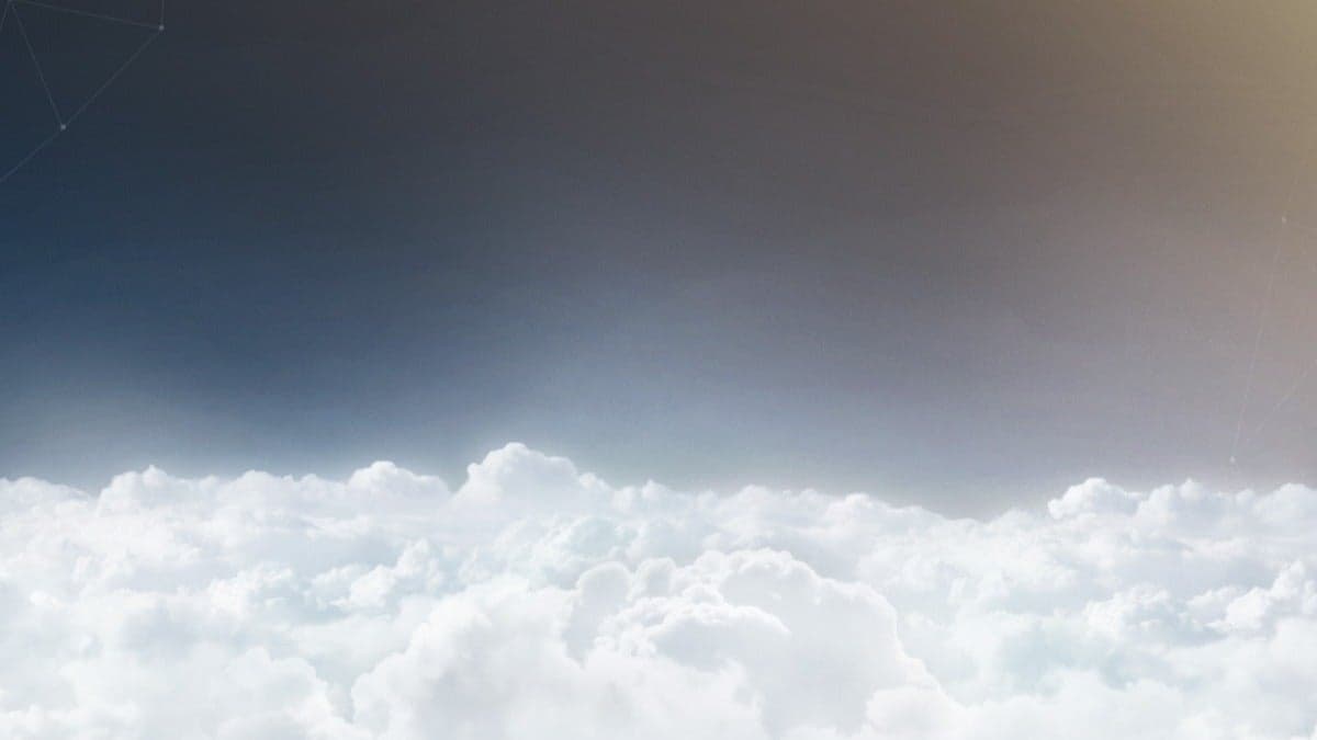 A field of clouds seen from above.