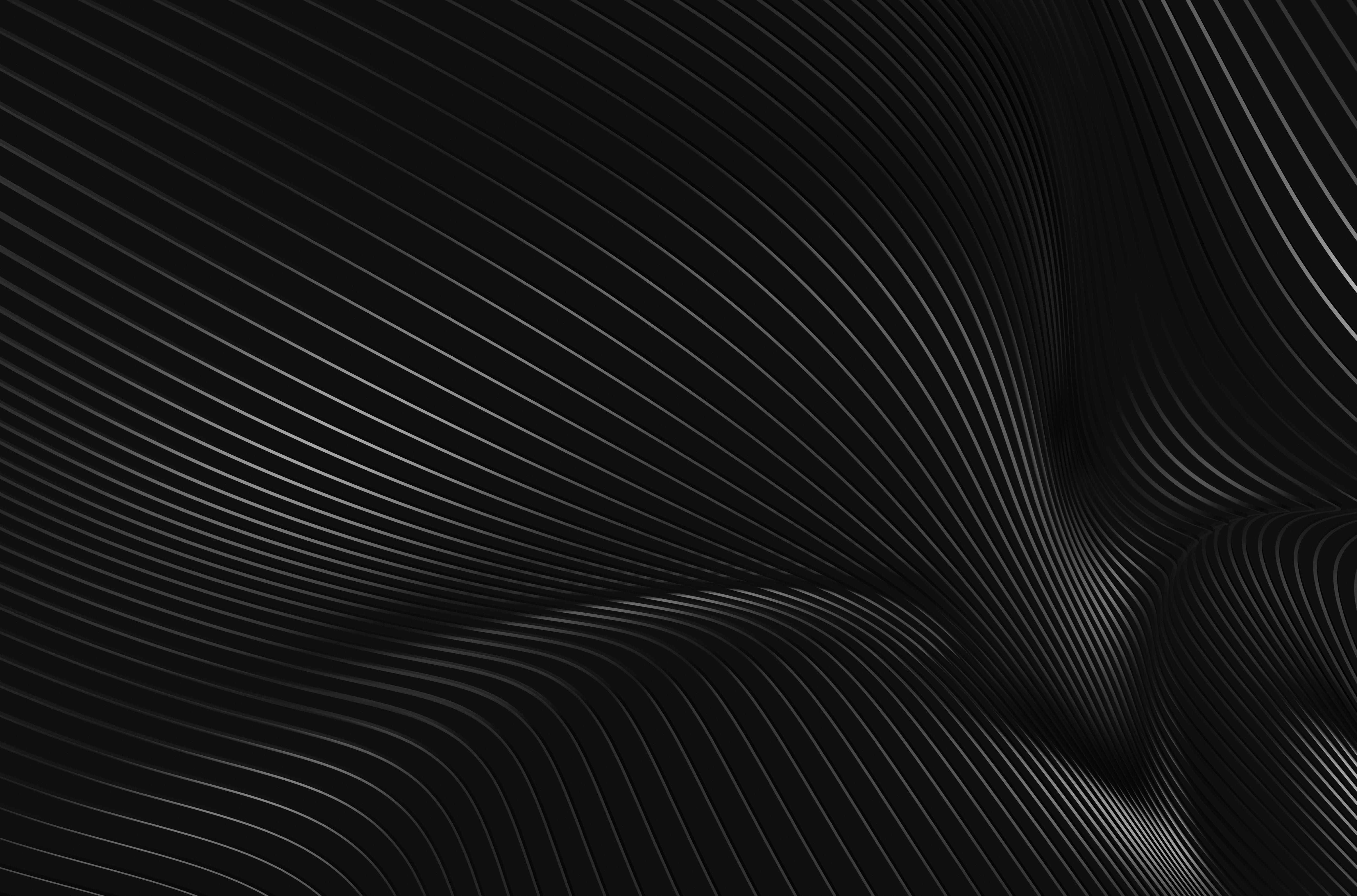 Dark abstract geometric rendering