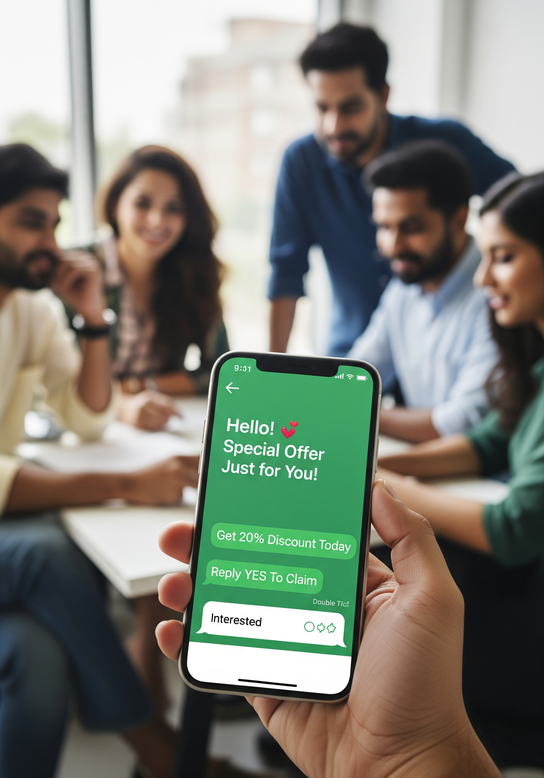 WhatsApp marketing illustration