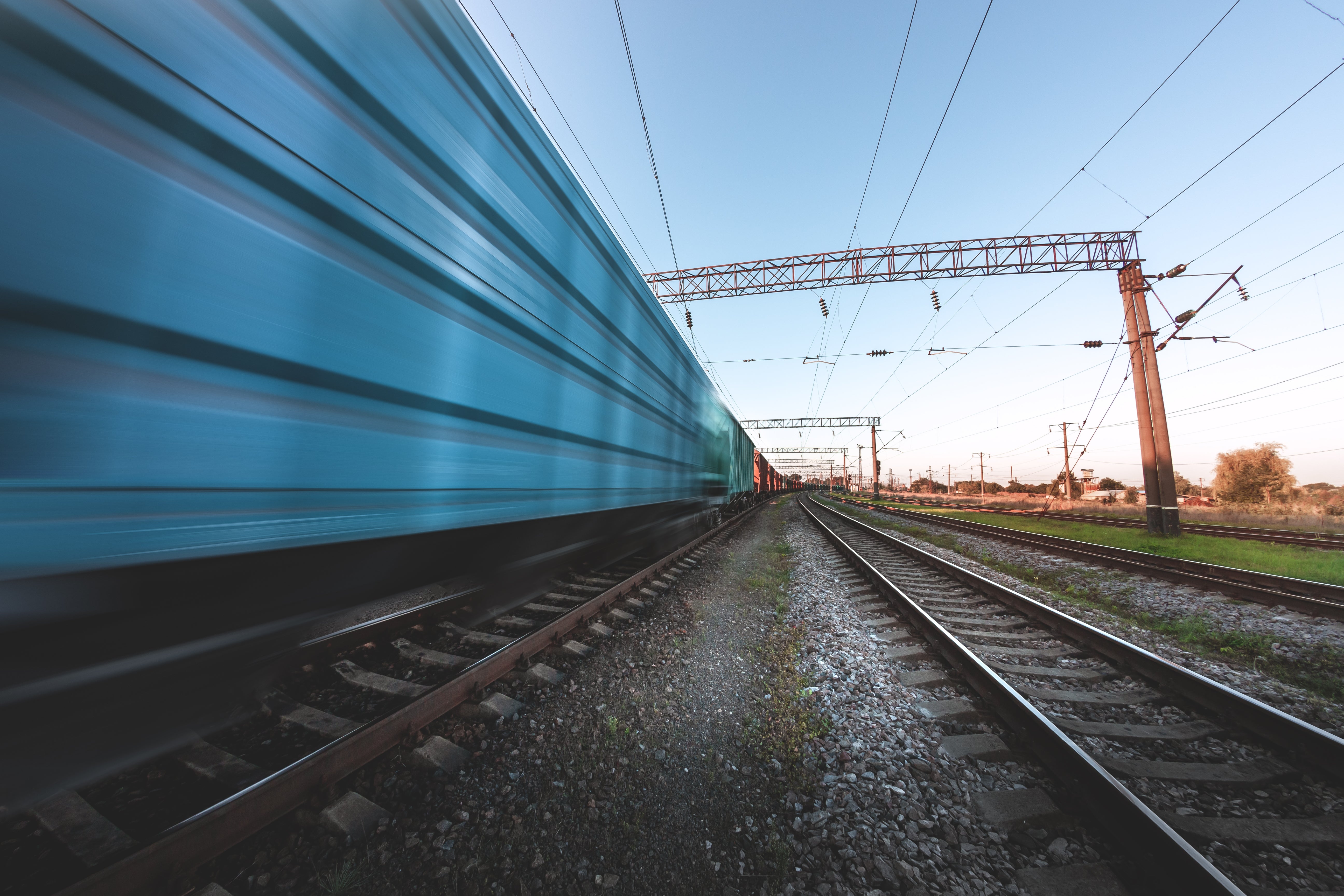 High-speed rail and overhead lines
