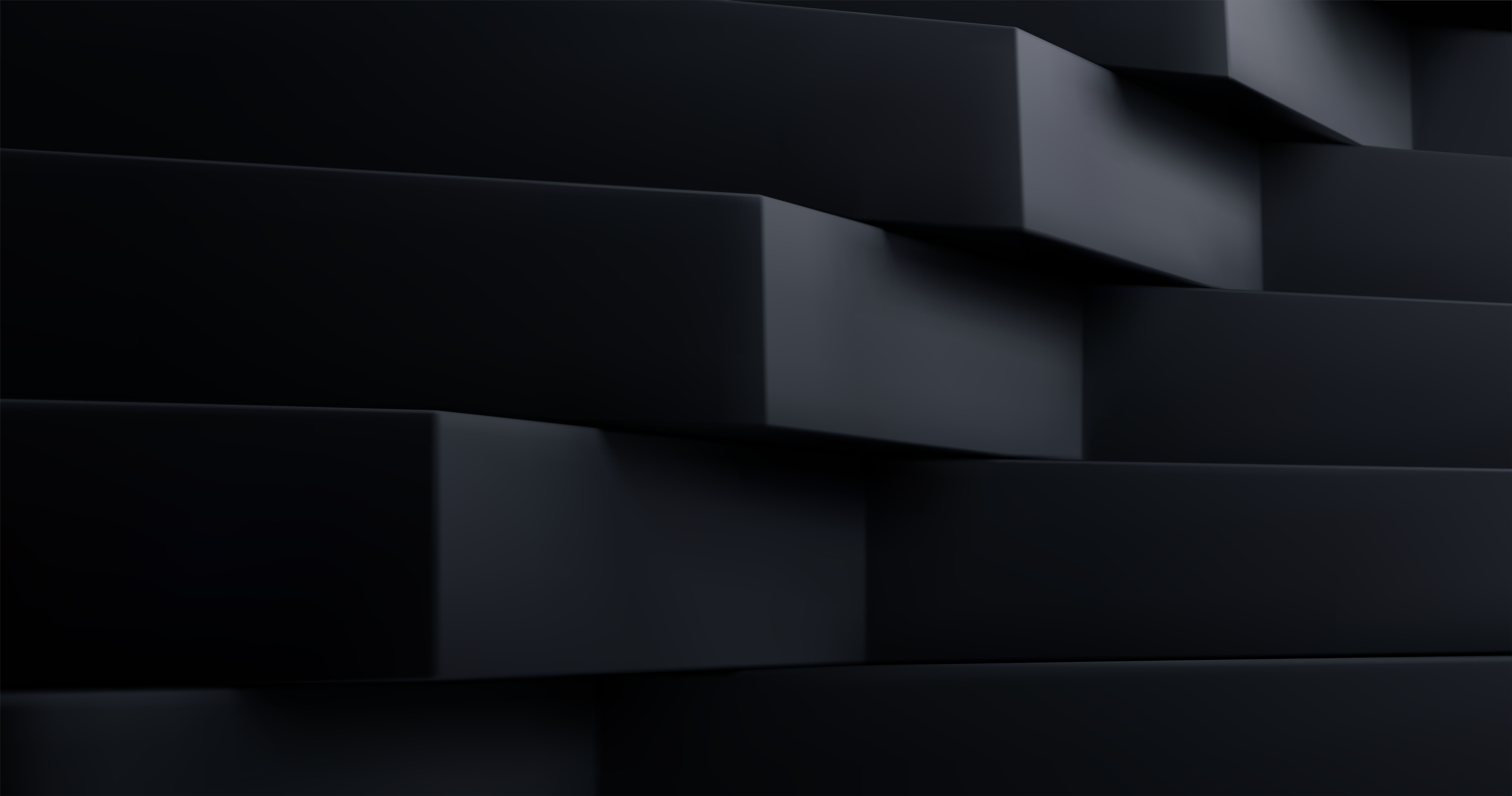 Abstract dark architectural form